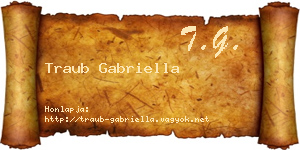 Traub Gabriella névjegykártya