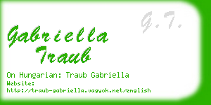 gabriella traub business card
